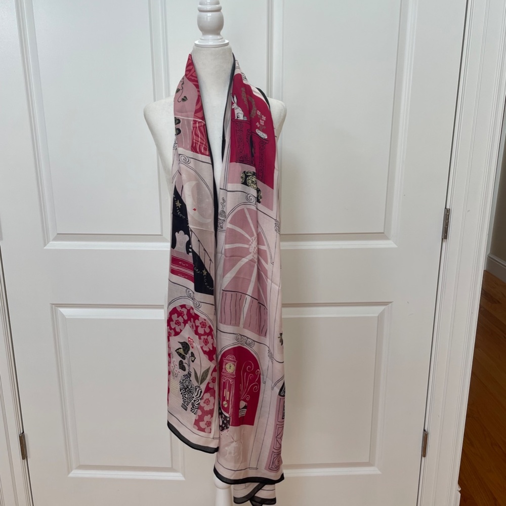 Party Peeping Oblong Scarf from KATE SPADE NEW YORK